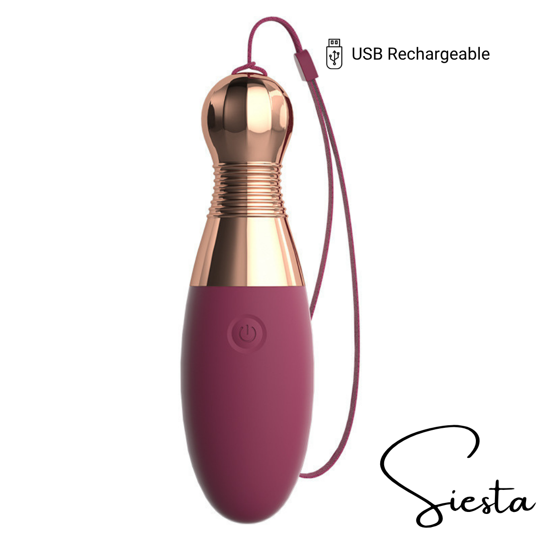 T02 Bowling Pin Vibrator | 10 Vibration Modes | USB Rechargeable, Compact, Discreet Massager Toy