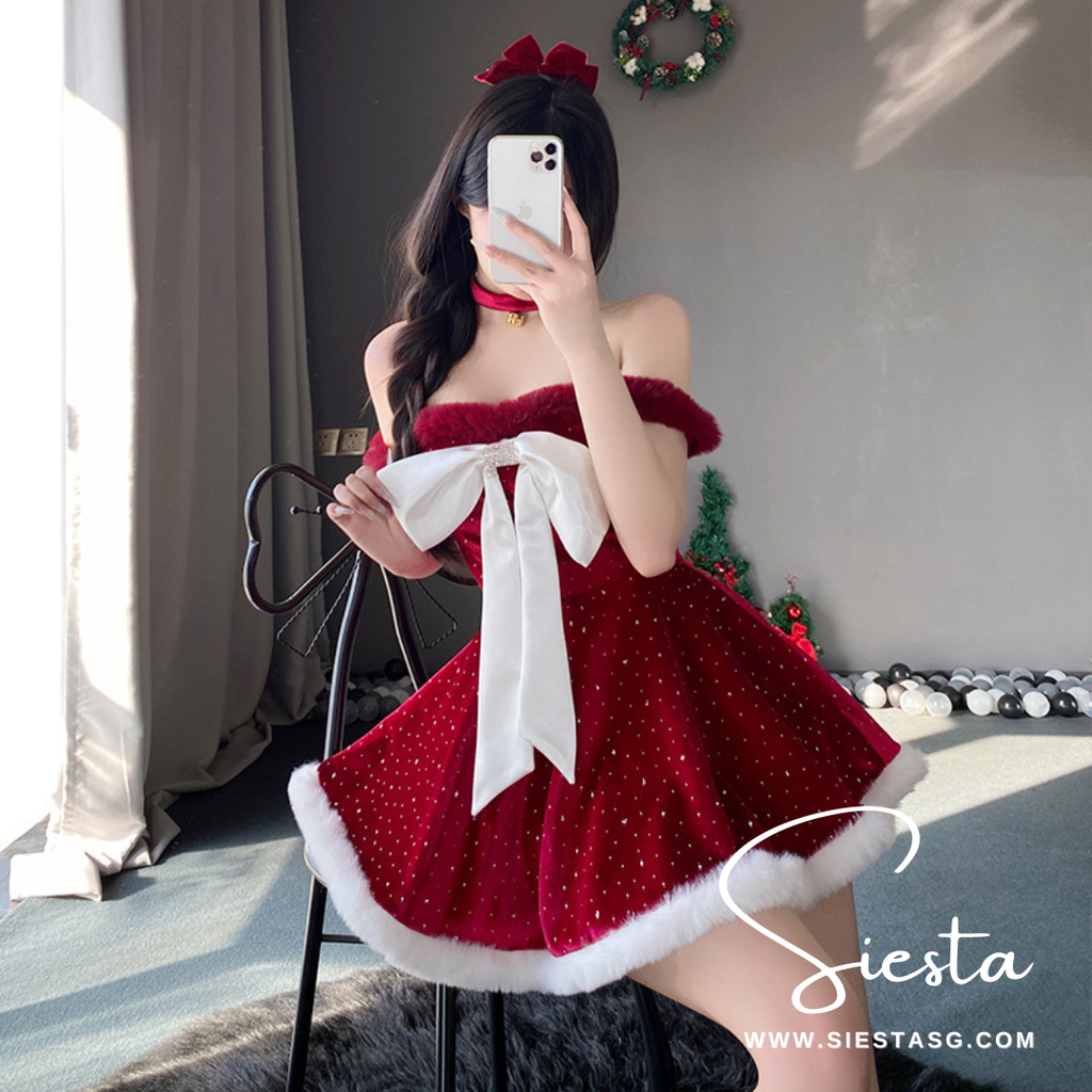 Siesta X022 Off-Shoulder Party Dress