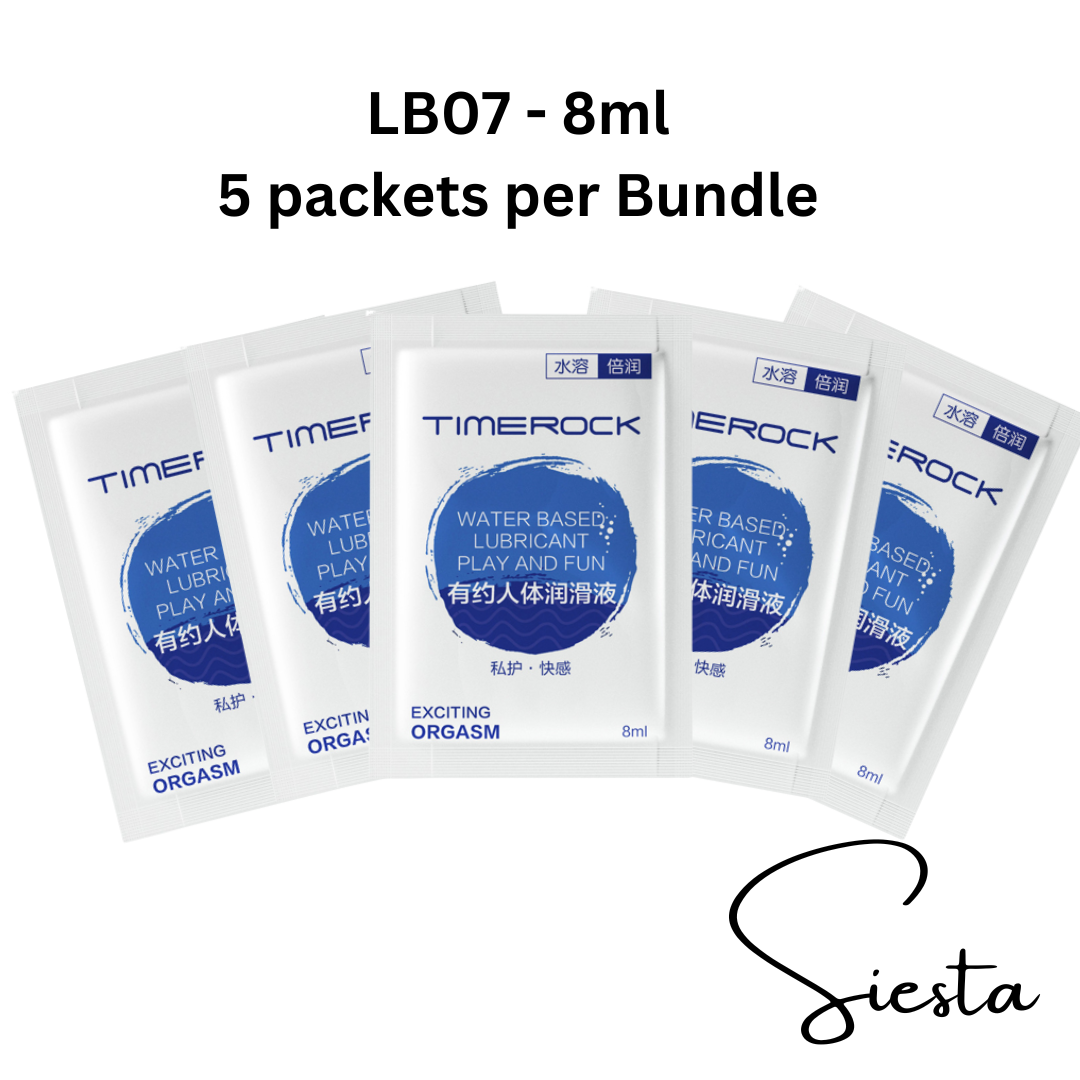 LB06 Water-Based Lubricant 8ml x 5 Sachets | Travel Size Personal Lube Packets