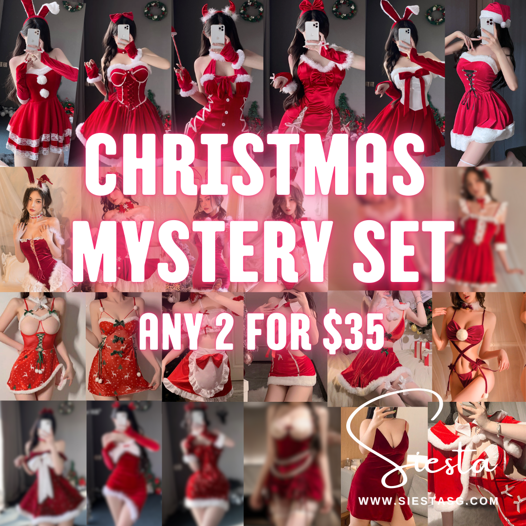 Siesta Christmas Surprise Mystery Set - 2 Random Outfits with Free Xmas Hat & Stockings