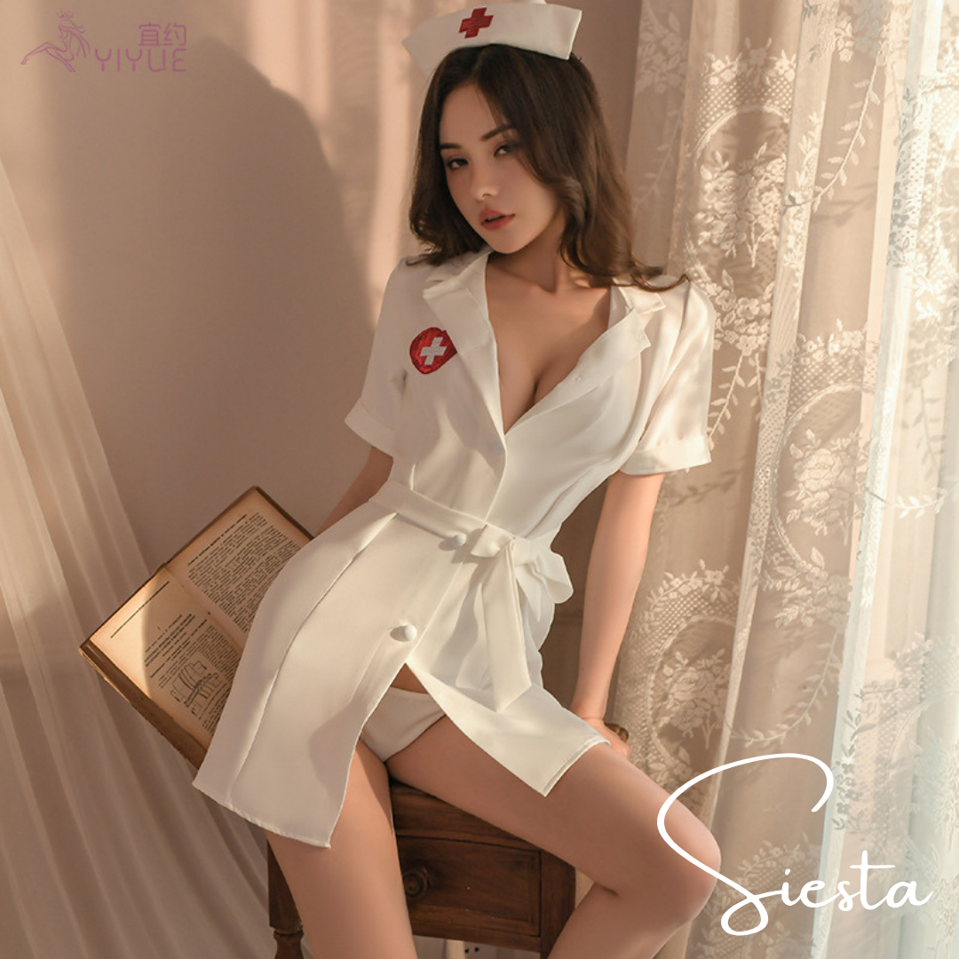 F042 Nurse Robe Hospital Cosplay Costume