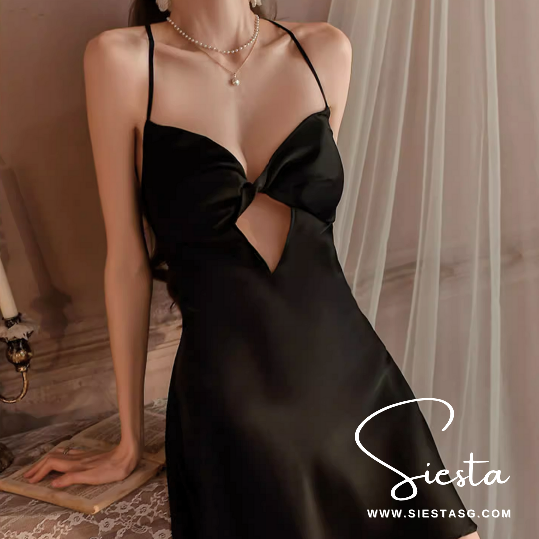 Siesta Satin Cut Out Nightdress