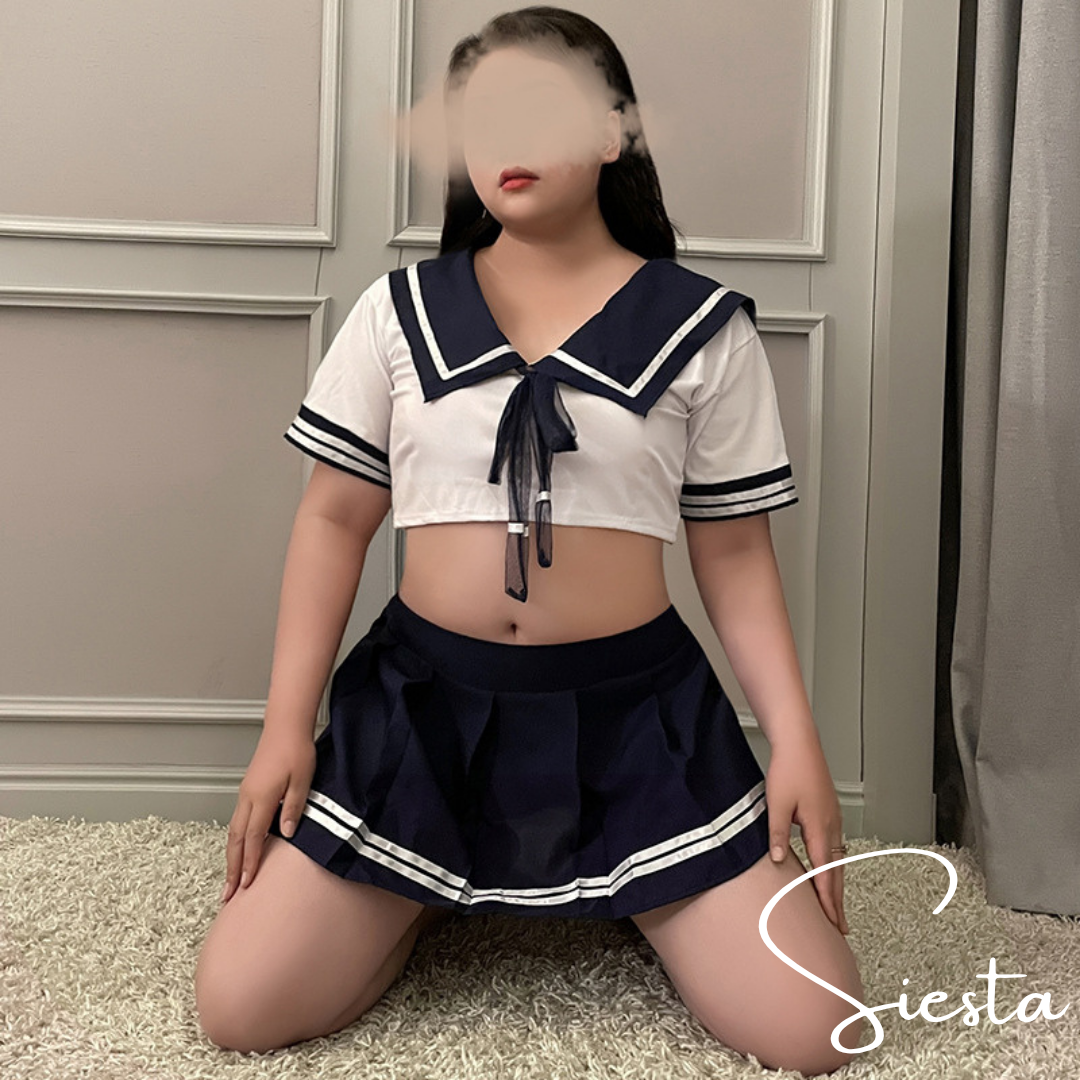 P033 School Girl Navy Sailor Uniform