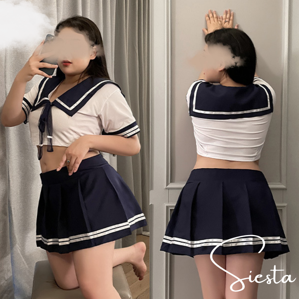 P033 School Girl Navy Sailor Uniform