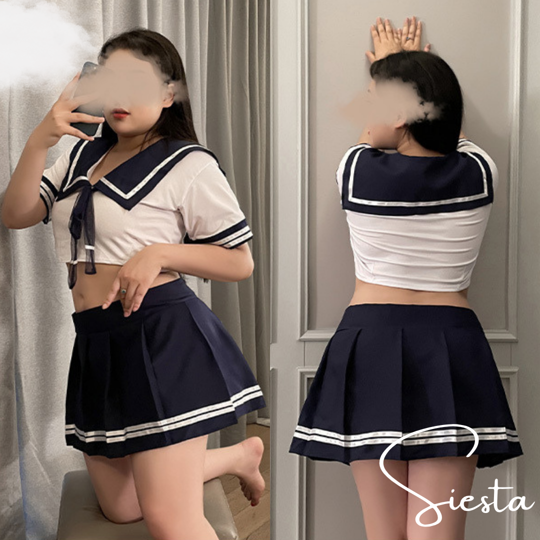 P033 School Girl Navy Sailor Uniform