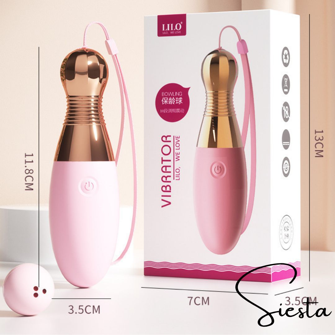 T02 Bowling Pin Vibrator | 10 Vibration Modes | USB Rechargeable, Compact, Discreet Massager Toy