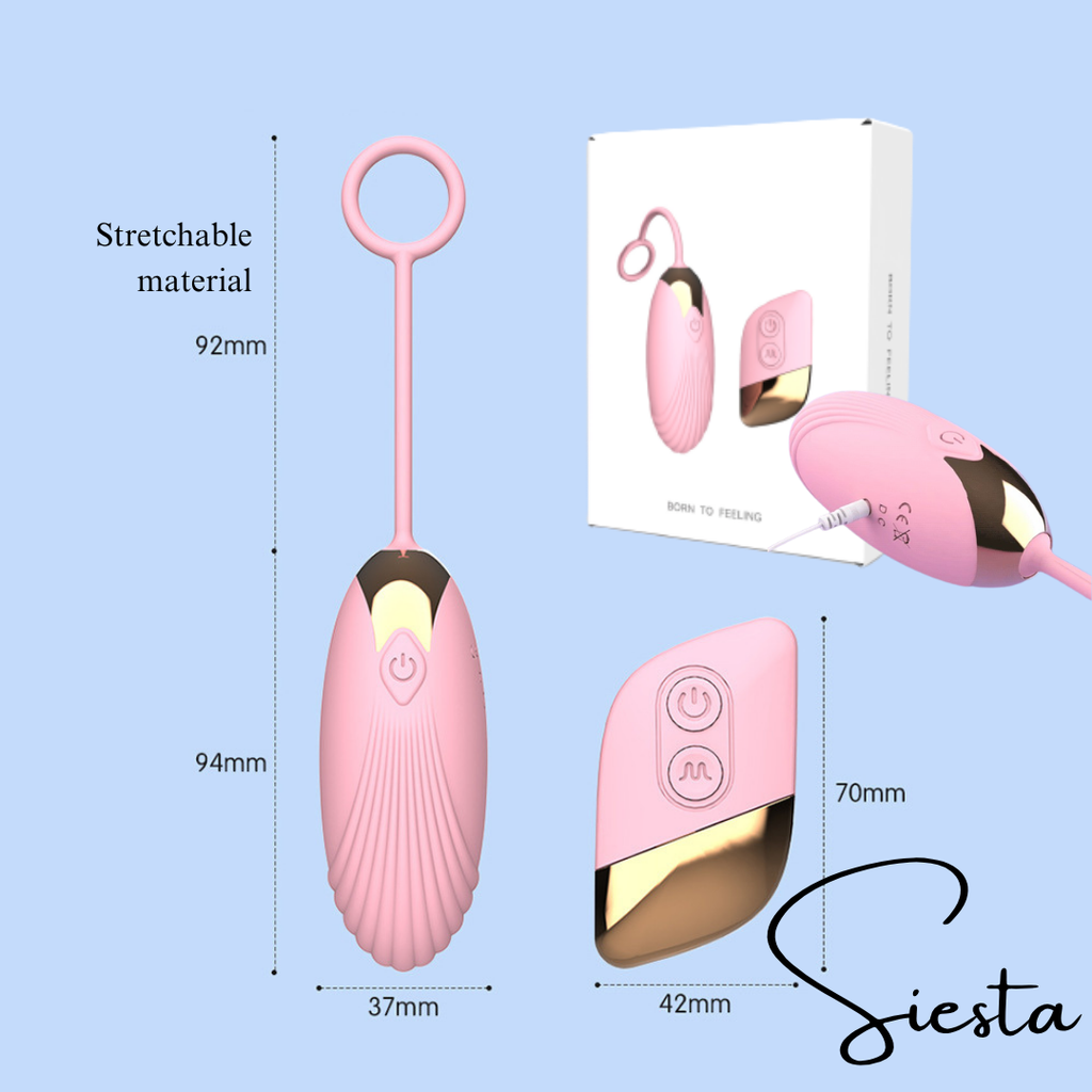 T05 Seashell Remote Control Vibrator | Wearable Egg Vibrator USB Rechargeable | 60min Wireless Silent Bullet Toy