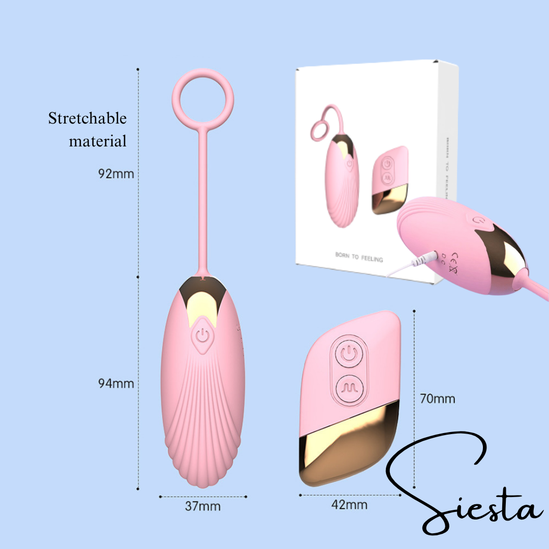 T05 Seashell Remote Control Vibrator | Wearable Egg Vibrator USB Rechargeable | 60min Wireless Silent Bullet Toy