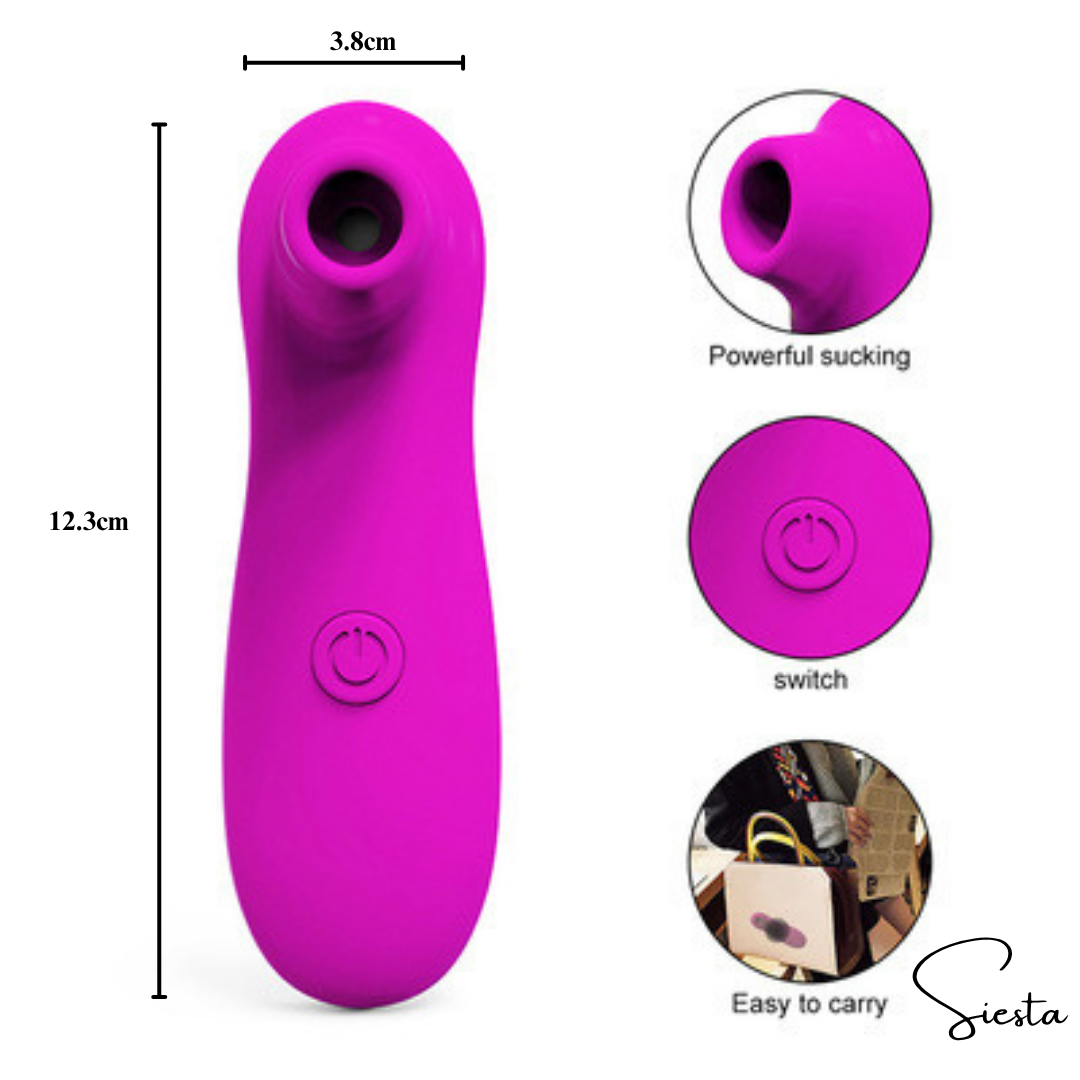T07 Sucking Vibrations - Nipple & Clitoral Stimulator for Women | Oral Suction Vibrator | USB Rechargeable Adult Toy