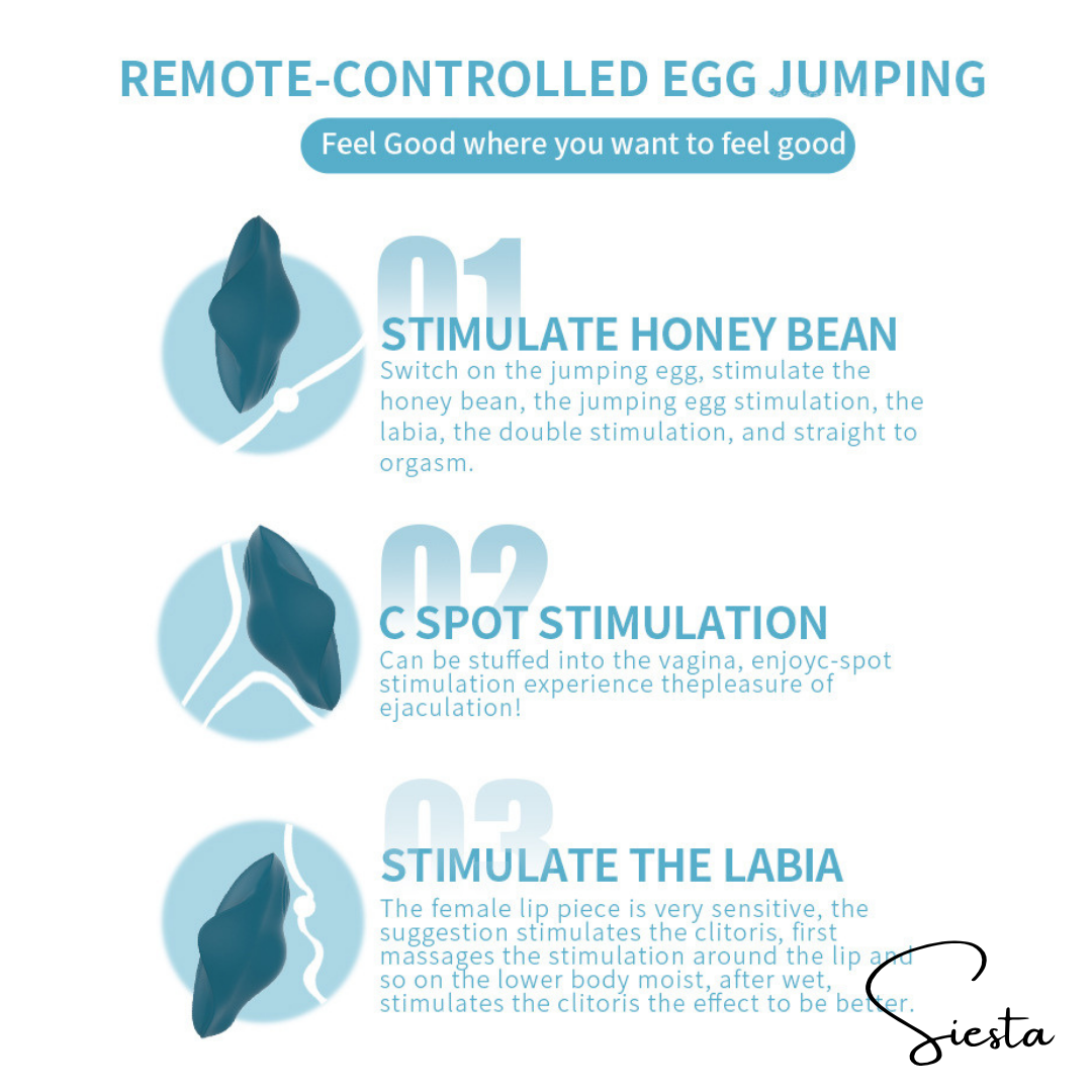 T08 Butterfly Vibrating Egg with Remote | 10 Vibration Modes | USB Rechargeable Wireless Clitoral Stimulator