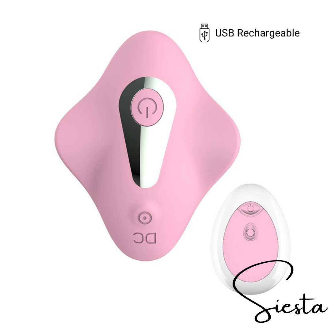T08 Butterfly Vibrating Egg with Remote | 10 Vibration Modes | USB Rechargeable Wireless Clitoral Stimulator