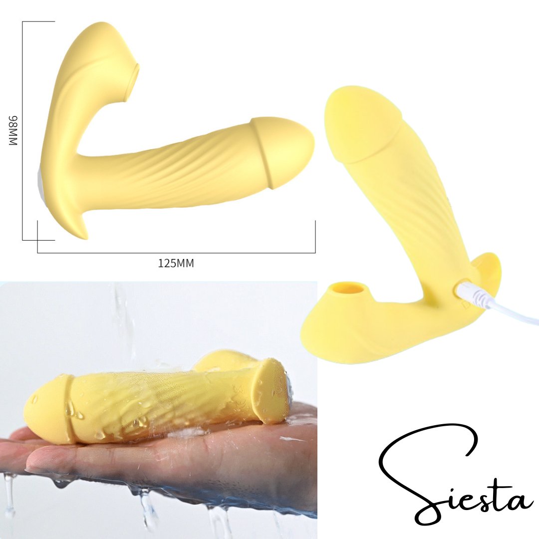 T23 Dual-Ended 2-in-1 Vibrator with Suction & Warming | Remote Control | USB Rechargeable | Heats Up to 42°C