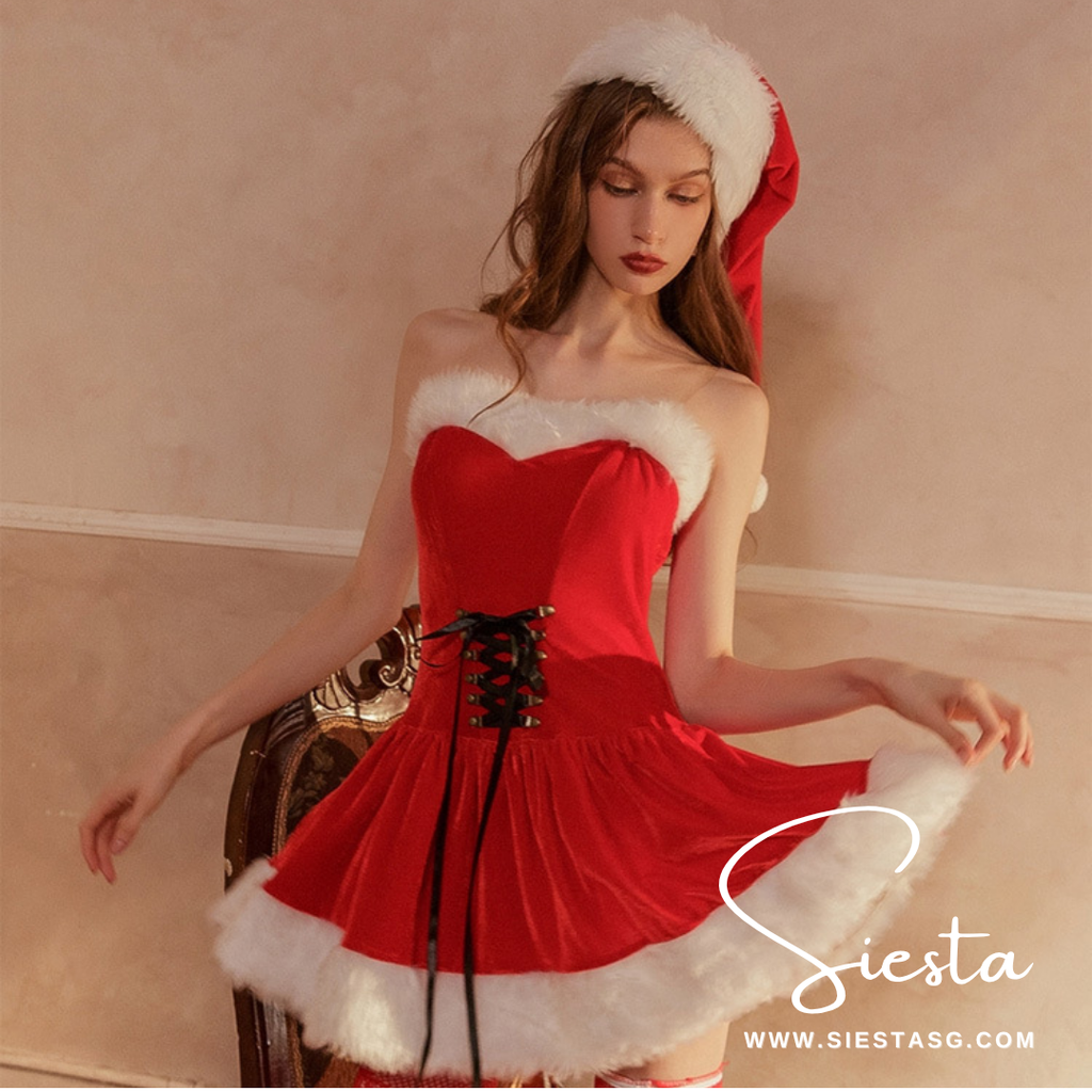 Siesta X008 Classic Velvet Corset Party Dress