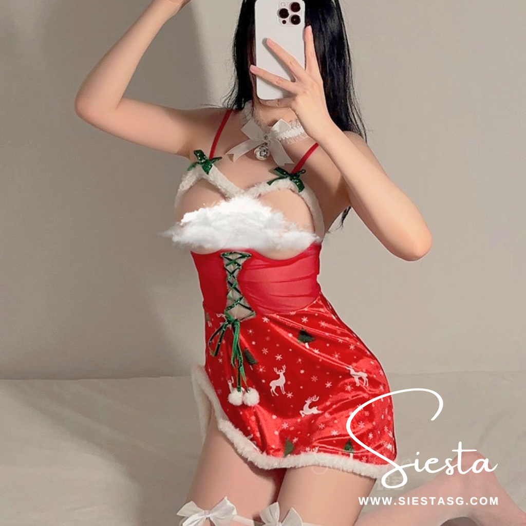 Siesta X013 Chest-Fitting Dress with Arc