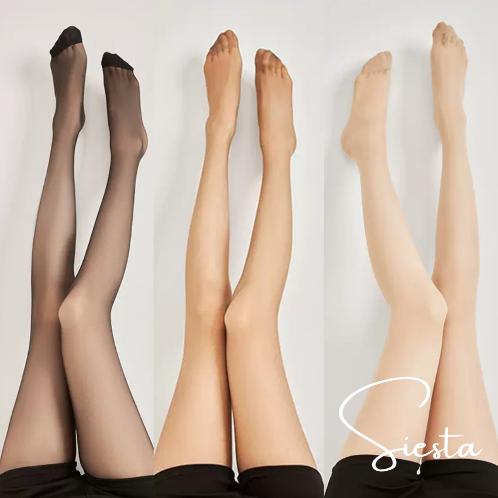 Z05/Z17 Basic Full-length Pantyhose Plain Solid-Colour Stockings